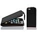 Apple Iphone 5c Custodia Di Finta-pelle Flip Luscio In Nero Carbone - Protezione In Stile Flip Di Similpelle Fine - Portafoglio Cover Case Wallet Book Etui Protezione - Foto miniatura 1