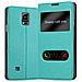 Custodia Libro Per Samsung Galaxy Note 4 In Turchese Menta - Con Funzione Stand E Chiusura Magnetica - Portafoglio Cover Case Wallet Book Etui Protezione - Foto miniatura 1