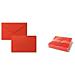 Biglietti Con Busta Dresda ""formato 9"" 9x14 Cm Rosso Conf. 100 Pezzi - 8319r - Foto miniatura 1