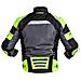Giacca Tessuto Moto Cordura Traforata Mesh Rete Protezioni Ce Estiva Fluo Xs - Foto miniatura 4