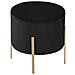 Pouf Living Velvet Design - Nero - P 34 X H 40 Cm - Foto miniatura 1