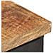 Comodino 40x30x52 Cm In Legno Di Mango Grezzo - Foto miniatura 6