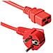 AK5169 1.8m CEE7/7 Schuko Accoppiatore C19 Rosso cavo di alimentazione - Foto miniatura 1