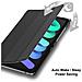 Custodia Per Tablet Compatibile Con Apple Ipad Mini 6 (8.3 Zoll) In Nero Satin - Coperchio Protettiva Ultra Sottile Con Funzione Auto Wake Up E Stand - Foto miniatura 5