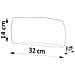 Applique Da Parete Pontius Nero 135x320x90 Mm Ceramica - Foto miniatura 5