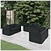 Set Divani Da Giardino 6 Pz Con Cuscini In Polyrattan Nero - Foto miniatura 1
