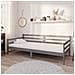 Divano Letto Con Materasso 90x200 Cm Grigio In Massello Di Pino - Foto miniatura 1