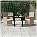 Set Da Pranzo Da Giardino Beige 3 Pz Con Cuscini - Foto miniatura 1