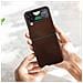 Cover Samsung Galaxy Z Flip4 Pelle Resistente Elegante Bordo Rigido Marrone - Foto miniatura 3