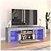 Mobile Porta TV con Luci LED Grigio Sonoma 120x35x40 cmcm - Foto miniatura 6