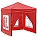 Tenda Per Feste Pieghevole Con Pareti Laterali Rosso 2x2 M - Foto miniatura 1