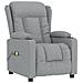 Poltrona Massaggiante Elettrica Grigio Chiaro in Tessuto - Foto miniatura 2