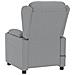 Poltrona Massaggiante Elettrica Grigio Chiaro in Tessuto - Foto miniatura 5