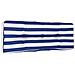 Cuscino Divano Pallet Strisce Bianche E Blu 120x40x12cm Tessuto - Foto miniatura 2