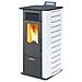 Stufa Pellet Z10 Bianca - 10 Kw - Foto miniatura 1
