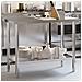 Tavolo Lavoro Cucina Con Paraschizzi 110x55x93cm Acciaio Inox - Foto miniatura 1