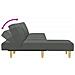 Divano Letto A L Grigio Scuro 255x140x70 Cm In Tessuto - Foto miniatura 4