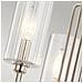 Lampadario Contemporaneo Kimrose Acciaio Nichel Lucido Vetro 3 Luci E14 - Foto miniatura 6