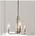 Lampadario Contemporaneo Kimrose Acciaio Nichel Lucido Vetro 3 Luci E14 - Foto miniatura 7
