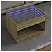 Tavolino Da Salotto Con Led Infinity Rovere Sonoma 70x50x50 Cm - Foto miniatura 1