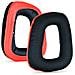Cuscinetti Auricolari Per Logitech G35 G930 G430 F450 G331 G231 G431 G432 Black+red - Foto miniatura 2