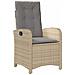 Set Da Bistrò 3 Pz Con Cuscini Beige Misto In Polyrattan - Foto miniatura 3