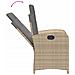 Set Da Bistrò 3 Pz Con Cuscini Beige Misto In Polyrattan - Foto miniatura 7