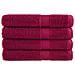 Asciugamani Premium SOLUND 4 pz Bordeaux 100x200 cm 600gsm - Foto miniatura 1