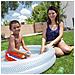 Piscina Gonfiabile Gioco Bambini con 50 Palline 2 Anelli PVC 91x20cm 2 Colori - Foto miniatura 3