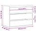Cassettiera Angolare Legno Antico 80x41x58 cm Legno Multistrato - Foto miniatura 8