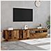 Mobile Porta TV con LED Legno Antico 200x35x40 cm Truciolato - Foto miniatura 4