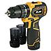 Trapano a percussione a Batteria 12V 2Ah 2 velocità 0-400/0-1500 giri /min Coppia 35 Nm con 2 batterie e valigetta - Foto miniatura 1