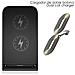 Caricabatterie Wireless Qi A Doppia Bobina Con Supporto. 15w/10w/7.5w/5w/ - Foto miniatura 6