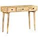Tavolo Consolle 115x35x76 Cm In Legno Massello Di Mango - Foto miniatura 2