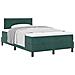 Letto Box Spring con Materasso Verde Scuro Piccolo Doppio Velluto - Foto miniatura 1