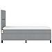 Letto con Molle con Materasso & Luce LED Grigio Chiaro 100x200 cm Tessuto - Foto miniatura 9