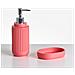 Set Da 5 Accessori Per Il Bagno Huarmey Rosso - Foto miniatura 3