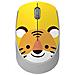 Mouse Ottico Usb Wireless 2.4g Con Design Tigre Gialla - Foto miniatura 1