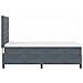 Letto a molle con materasso Grigio scuro 100 x 200 cm Velluto - Foto miniatura 8