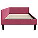 Struttura del letto ad angolo Rosso vino 80 x 200 cm - Foto miniatura 7