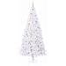 Albero di Natale artificiale Bianco 240 cm PVC e Acciaio - Foto miniatura 3