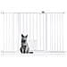 Bettacare Cancelletto Per Animali Con Gattaiola Bloccabile, 133.2cm - 140.8cm, Bianco, Altezza Di 75cm - Foto miniatura 1