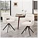 Sedie Girevoli, Set Da 2 Pezzi, Sedie Girevoli Premium Con Braccioli Semicompleti E Struttura Metallica Stabile, Colore Beige - Foto miniatura 6
