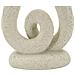 Portacandele Stons A Due Fiamme In Polyresin Effetto Sabbia — 12x7x20 Cm - Foto miniatura 4