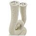 Portacandele Stons A Due Fiamme In Polyresin Effetto Sabbia — 12x7x20 Cm - Foto miniatura 5