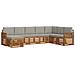 Set divani con cuscino 8 pcs Grigio Naturale e Chiaro - Foto miniatura 1