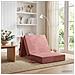 Divano Letto Pieghevole 75 x 63 x 45 cm Rosa - Foto miniatura 2