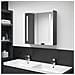 Armadietto Bagno con Specchio e LED Grigio 62x14x60 cm - Foto miniatura 2