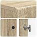 Mobile per scarpe BREDA 59,5 x 39,5 x 90 cm Rovere Sonoma - Foto miniatura 7