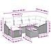 Set di divani 7 pz Marrone polyrattan - Foto miniatura 2
